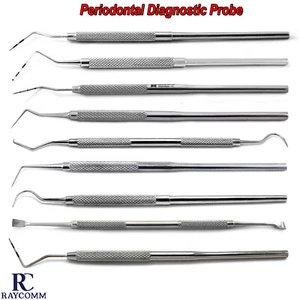 Sondas de medición de profundidad de bolsillo dental escalador de dientes herramientas de eliminación de cavidades - Imagen 1 de 11