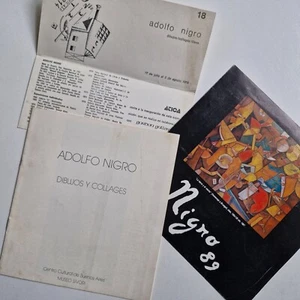 Adolfo Nigro - Lote De 7 Catálogos - Uno Firmado - Picture 1 of 7