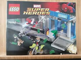 LEGO Marvel Super Heroes Building Instructions 76082 Spider-Man ATM Battle New 