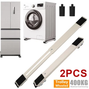 2x Waschmaschinen-Untergestell Podest Sockel mit Rollen Adjustable Unterbau330kg - Bild 1 von 19
