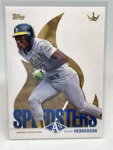 RICKEY HENDERSON 2022 TOPPS X BOBBY WITT JR CROWN COLLECTION SPEEDSTERS #46 - Picture 1 of 2