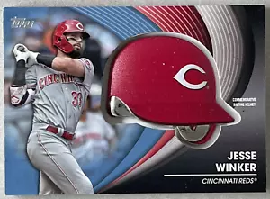 Jesse Winker 2022 Topps #BH-JW Commemorative Batting Helmet Cincinnati Reds - Picture 1 of 2