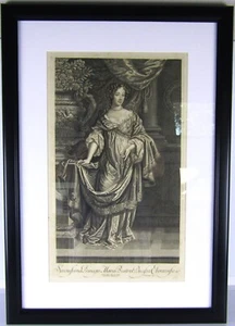 Maria von Modena Gravur Moses Pitt at ye Engel St. Pauls Kirchhof 1680 Platte - Bild 1 von 16