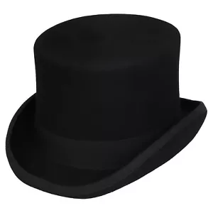 Erwachsene Zauberhut Karneval Schwarze Hüte Elegant Wollkappe Halloween Retro - Bild 1 von 23