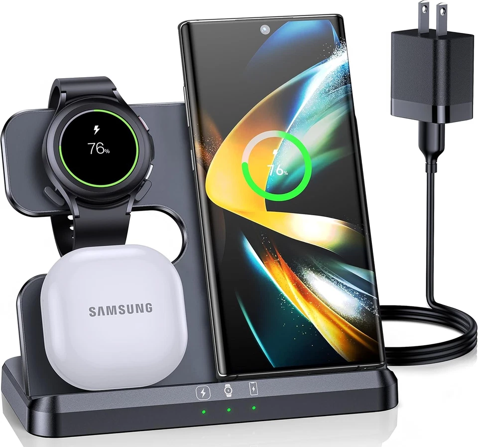 Samsung Wireless Charging Station & Android Multiple Devices 3 in 1 Zubarr Q10B