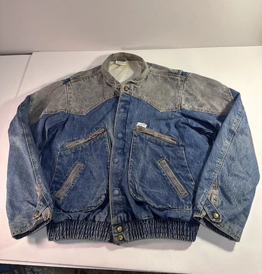 Vintage 80s Men’s Guess Jean Jacket By George Marciano Size Large Excellent Cond - Image 1 of 4