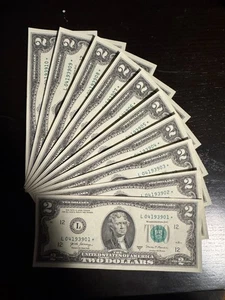 ⭐2017A  $2 TWO DOLLAR BILL SAN FRANCISCO "STAR REPLACEMENT NOTE", UNCIRCULATED ⭐ - Picture 1 of 2