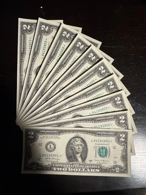 ⭐2017A  $2 TWO DOLLAR BILL SAN FRANCISCO "STAR REPLACEMENT NOTE", UNCIRCULATED ⭐ - Image 1 of 2