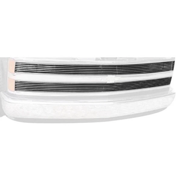 For Chevy C1500 88-93 2-Pc Phantom Style Polished Horizontal Billet Main Grille - Imagem 1 de 4