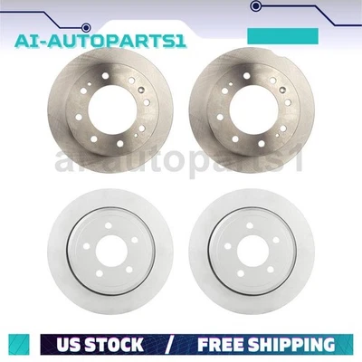 Para Chevrolet Silverado 2500 2014 2015-2018 4 piezas rotores de freno de disco delanteros + traseros Foto 1 de 4