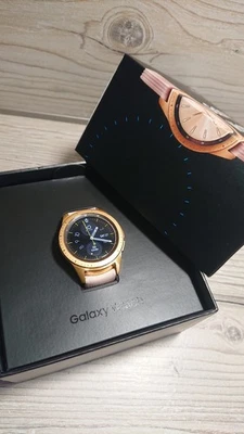 Samsung Galaxy Watch Smartwatch 42mm Rosegold Silikon Armband, WiFi, OVP, 4GB,  - Bild 1 von 4