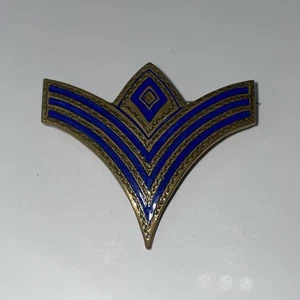 Gold Tone, Blue Enamel, First Sergeants U.S. Infantry Decorative brooch VTG - Picture 1 of 7