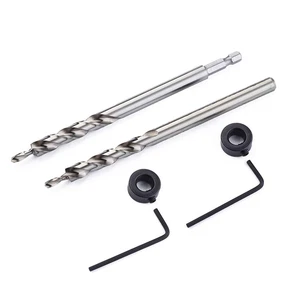 Broca de bolsillo de 2 piezas de 3/8" (9,5 mm), broca de paso giratorio HSS con almacenamiento de profundidad - Imagen 1 de 12