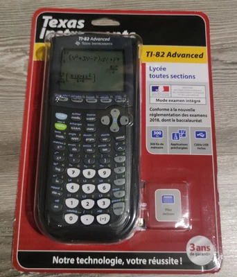 ★ TI82 advanced TI-82 Calculatrice Collège Lycée produit original officiel texas - Photo 1/2