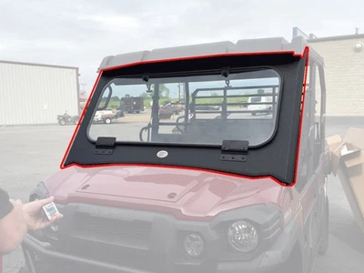 Solo parabrisas de cabina para Kawasaki Mule Pro FXT 2015 2016 2017 2018 2019 2020 2021 Foto 1 de 3