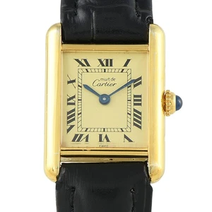 Orologio Cartier Must de Cartier Tank Vermeil al quarzo 5057001 - Foto 1 di 4
