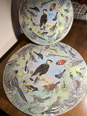 Vintage 1968 Springbok Circular Puzzle  Birds of the Southwest 1 Piece Replaced - Image 1 of 4