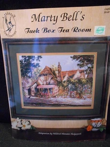 MARTY BELL'S  "TUCK BOX TEA ROOM" Cross Stitch Charts Booklet - Pegasus Designs - Picture 1 of 5