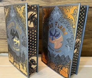 Lilac Library Fourth Wing & Iron Flame 1-2 Set Special Edition By Rebecca Yarros - Bild 1 von 13