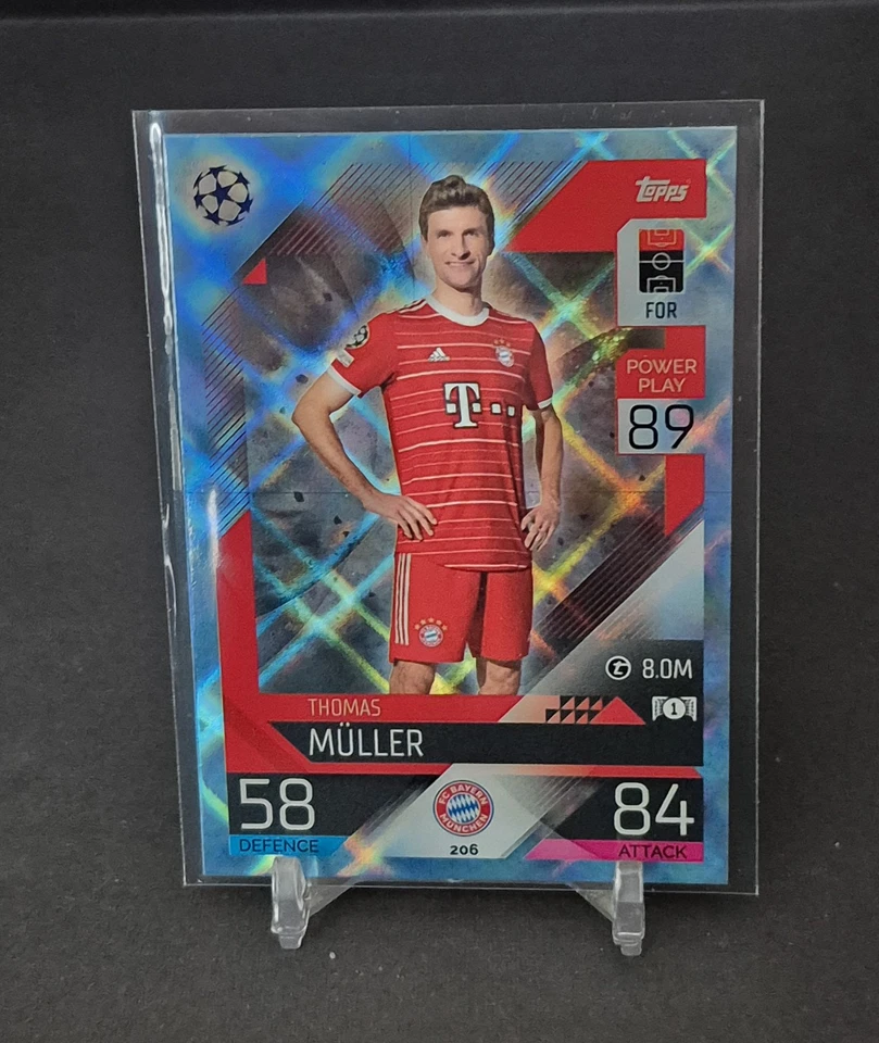 2022-23 Topps Match Attax Crystal Parallel  #206 Thomas Muller - Image 1 of 2