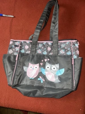 Bolsa de pañales Baby Boom Búho-5 bolsillos, asas dobles largas Foto 1 de 3