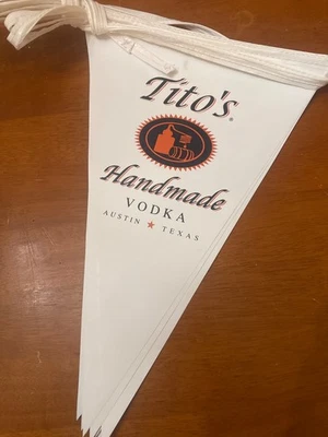 Tito’s Vodka Pennant Banner, about 15 feet long with 12 Pennants - Image 1 of 2