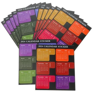 12 Sheets DIY Klebrige Papier Büro Mini-Monats-Tabs Aufkleber Für Monatliche - Bild 1 von 12