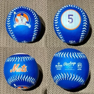 NY METS DAVID WRIGHT BALL #5 NUMBER RETIREMENT 7/19/2025 CITI FLD BLUE BASEBALL - Picture 1 of 6