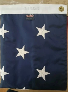 Flaggenquelle AmericanFlag 5x8' strapazierfähiges Polyester hergestellt in den USA 🇺🇸 neu hergestellt in IL. - Bild 1 von 4