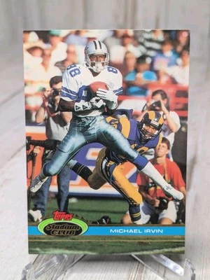 1991 Stadium Club #37 Michael Irvin Dallas Cowboys HOF - Image 1 of 2