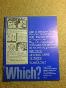 WHICH? - BALDNESS - Aug 1973 - Picture 1 of 1