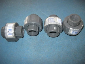Lote de 4 Water Whiz Schedule 80 HD 1/2" Gris PVC UNIONES - hilo x hilo. - Imagen 1 de 1