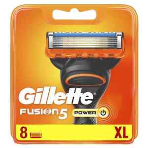 (B) Gillette Fusion 5 POWER Razor Blades 8 pack - NEW, SEALED, FREE P&P