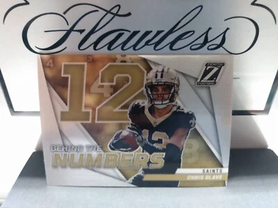 2022 Panini Zenith Behind the Numbers Chris Olave card #BN-CO SP Silver Prizm - Image 1 of 2