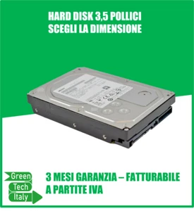 HARD DISK SATA 3.5 INTERNO Per DVR PC HDD HD 3.5" 1Tb 2Tb 500Gb harddisk TESTATO - Foto 1 di 1