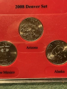 2008 U.S Mint Uncirculated Coin Set Denver - Picture 1 of 10