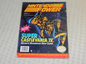 Nintendo Power Vol 32. Januar 1992 Super Castlevania IV Cover mit Poster - Bild 1 von 6