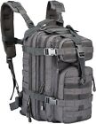 Military Grey Tactical Backpack Army Molle Assault Rucksack Pack Bug Out Bag New