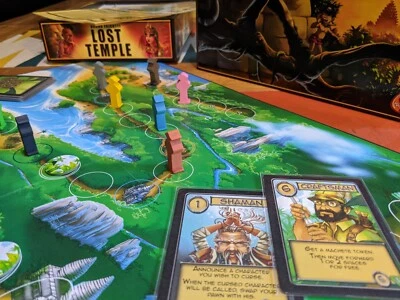 LOST TEMPLE (A.K.A Citadels) Bruno Faidutti Sleeved 2-8 Player Jungle Race Game  - Image 1 of 4
