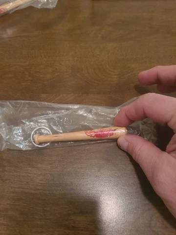 Nice Vintage Altoona Curve Mini Bat Keychain. NIP. Rare Cover