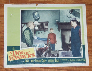 A DOG OF FLANDERS  David Ladd - Donald Crisp - Theodore Bikel - 1959 Lobby Card
