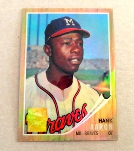 Topps Hank Aaron 2000 refractor cromado # 320 9 de 23 - Imagen 1 de 2