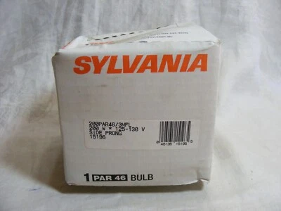 Vintage Sylvania Sealed Glass Bulb 200PAR46/3MFL 125-30V 200W Side Prong 15196 - Image 1 of 4