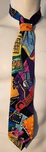 Rosetti Vintage Wall Street Motorola Alka Seltzer Neck Tie Novelty - Picture 1 of 6