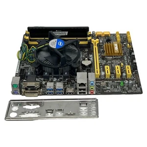 ASUS H87M-E Mainboard | Lüfter & Blende | 4GB RAM | Intel i3-4350 CPU Prozessor - Bild 1 von 5