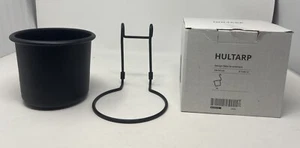 Ikea Hultarp black cup and hook 5.5" x 6.25" 304.444.54 - Picture 1 of 3