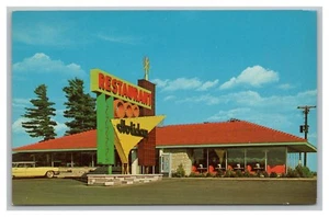 Quebec, Canada postcard Restaurant Holiday Enr., Romeo Aubin, prop. - Picture 1 of 2