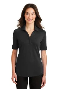 Port Authority Womens Silk Touch Interlock Performance Polo Shirt L5200 - Picture 1 of 21