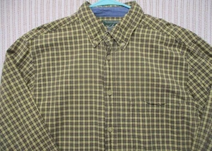 Woolrich 100% Cotton Plaid Button Up Dress Shirt Mens Size Medium Med. - Picture 1 of 8