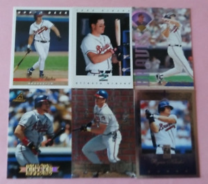 9-Card Lot 1992/1995/1996/1997 Ryan Klesko Baseball Cards (Donruss/Leaf/Fleer)
